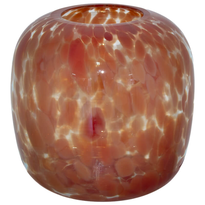 Artisan glass vase with a unique design