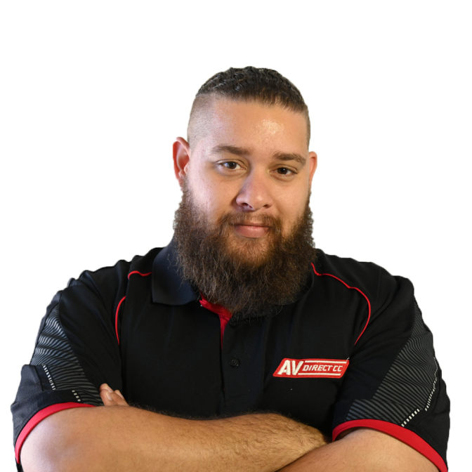 AV Direct technical expert posing confidently
