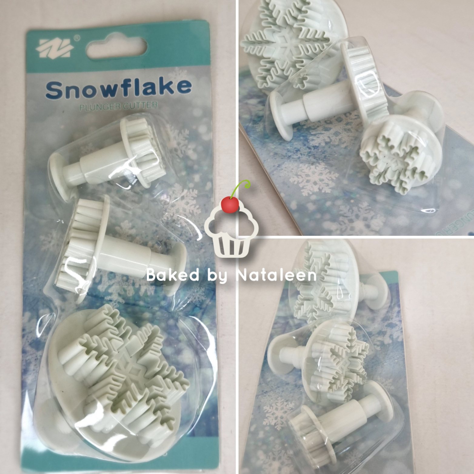 Snowflake plunger cutters in packaging