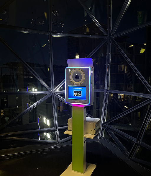 GIF photo booth setup in a modern venue