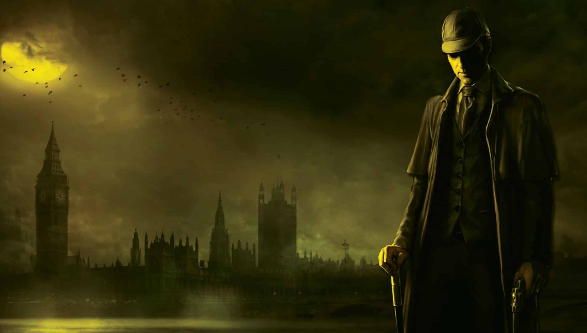 Sherlock Holmes themed escape room setup