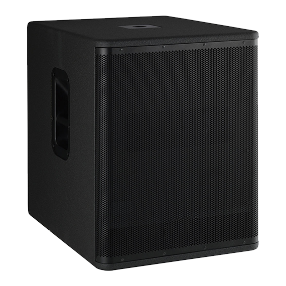 Black subwoofer equipment for sound hire