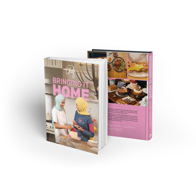 Front and back cover of the Bringing It Home cookbook.