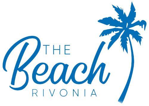 Logo of The Beach Rivonia with palm tree