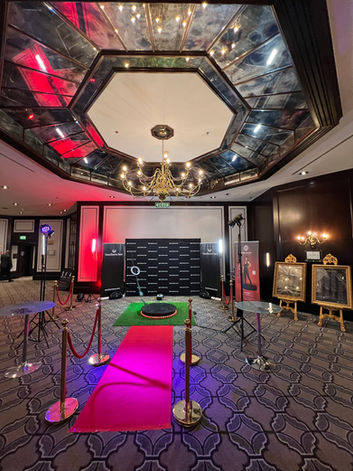 Stylish 360 photo booth setup for events