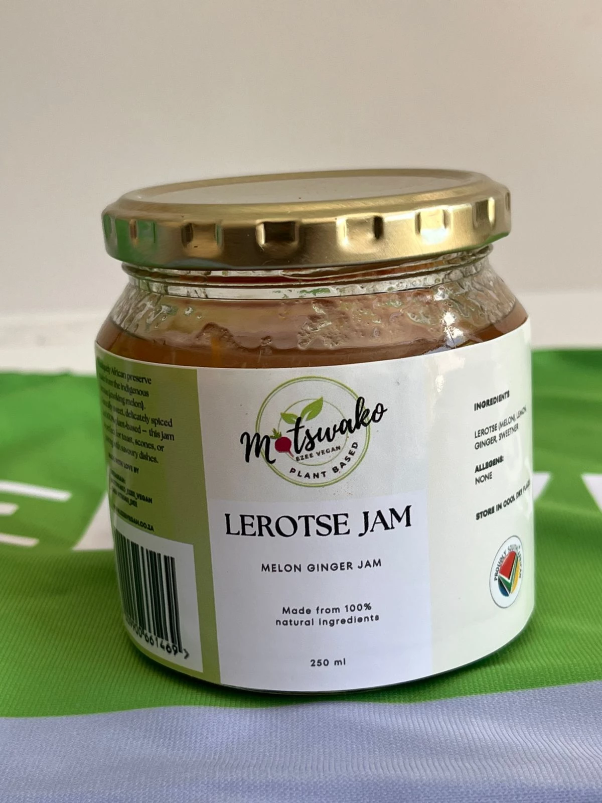 Jar of Lerotse Melon Ginger Jam