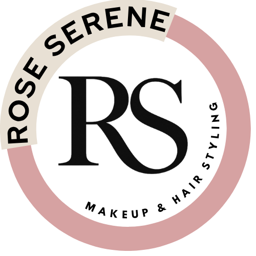 Logo of RoseSerene Studio with pink border and RS initials.