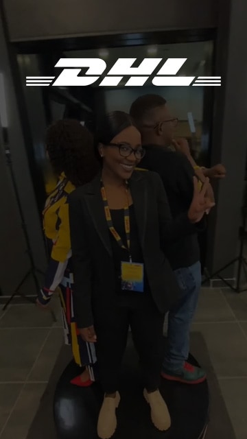 Guests enjoying an interactive 360 photo booth experience