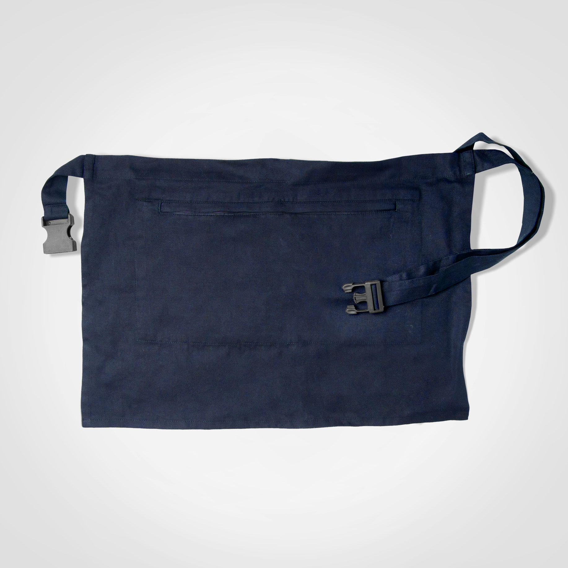 Custom branded paper bag with adjustable strap.
