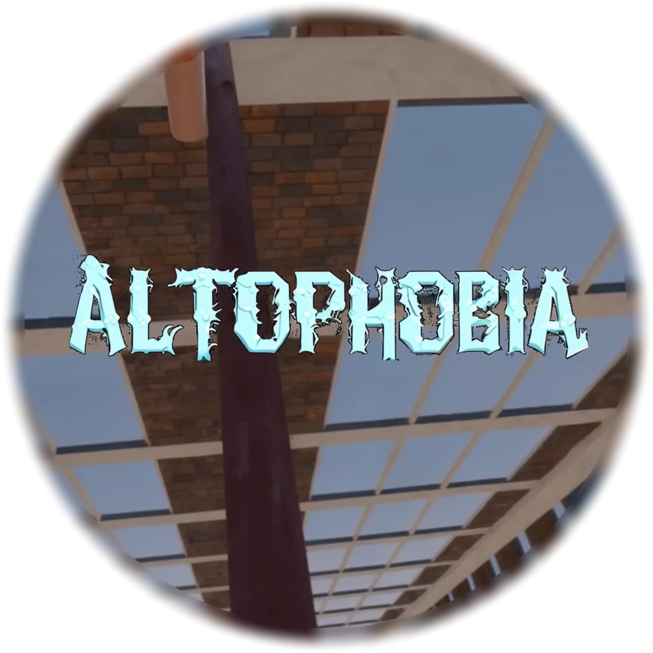 Graphic featuring the title Altophobia in VR setup