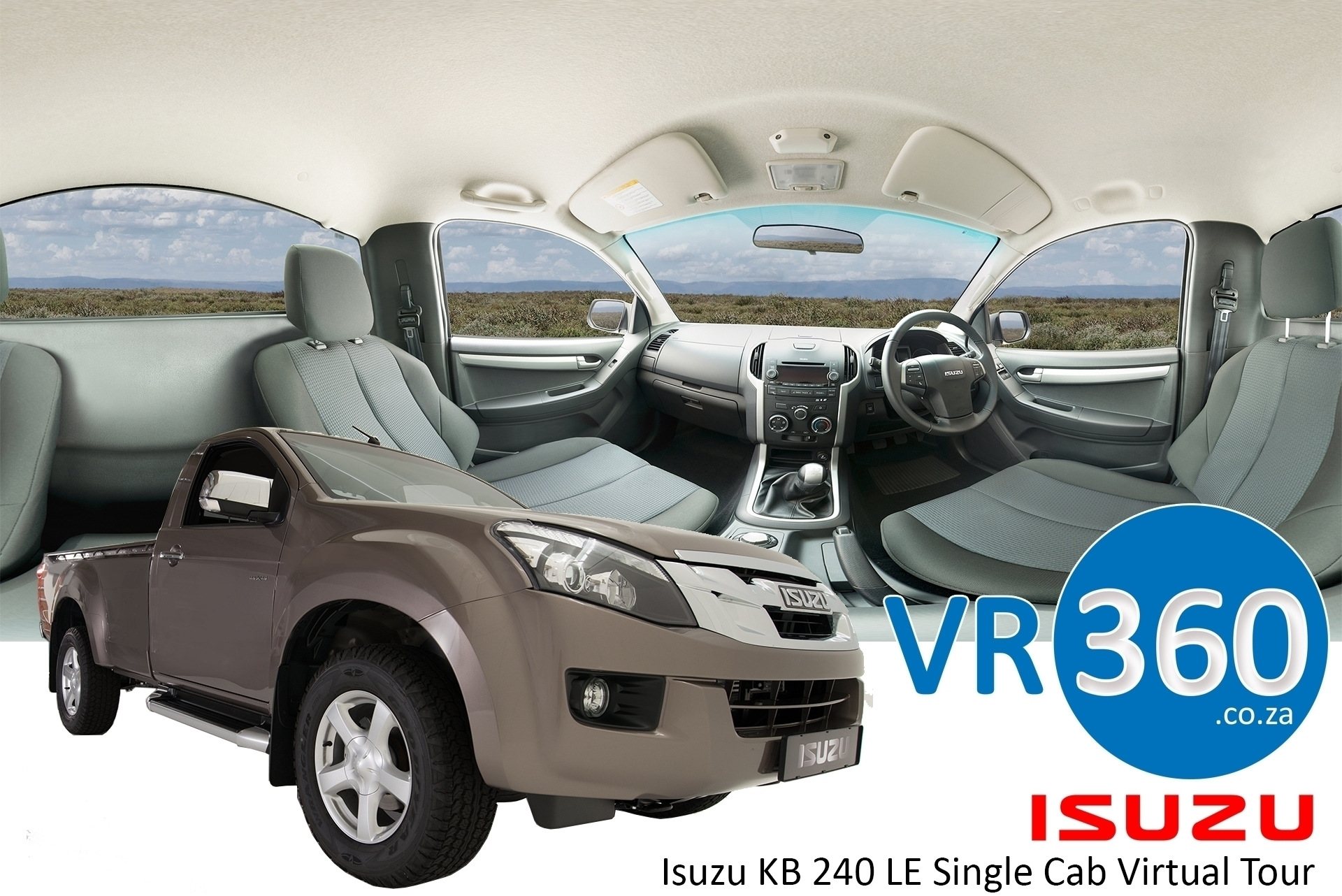 360° virtual tour of Isuzu KB 240 LE Single Cab interior