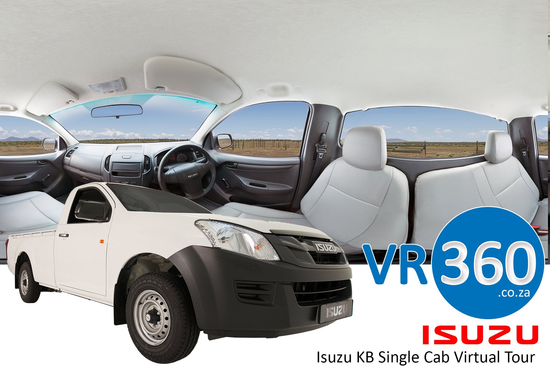 Virtual tour of Isuzu KB Single Cab interior