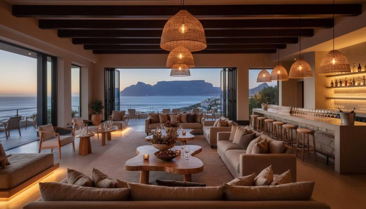 Private lounge set for an adult milestone party