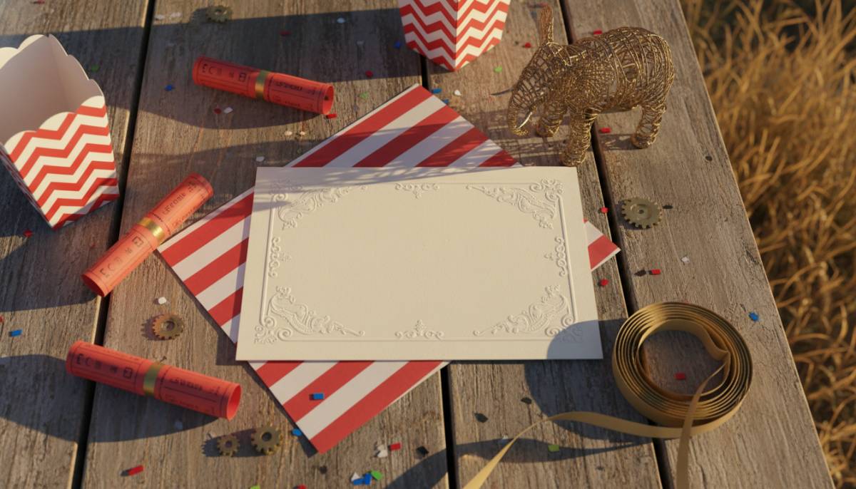 Circus Carnival Invitation Timing Styles for SA Parties