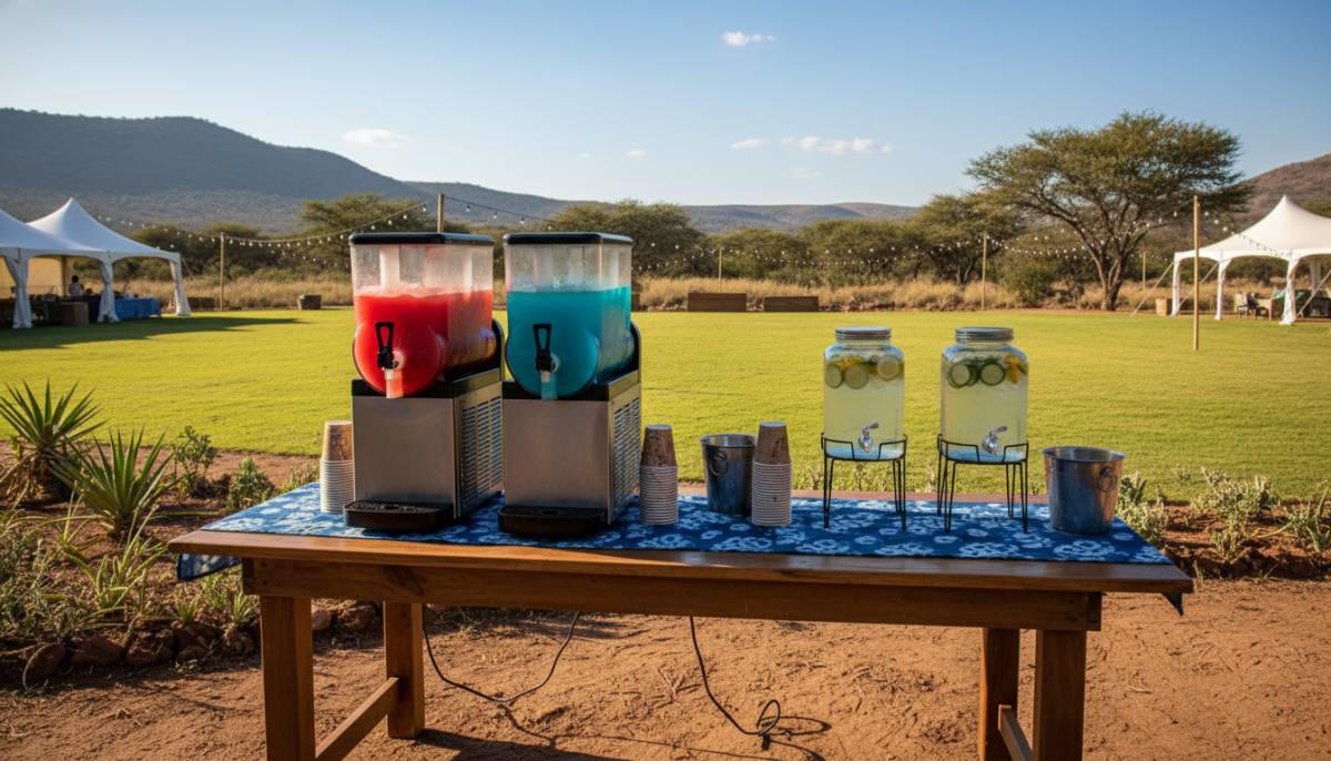 Slushy machines at a summer retreat