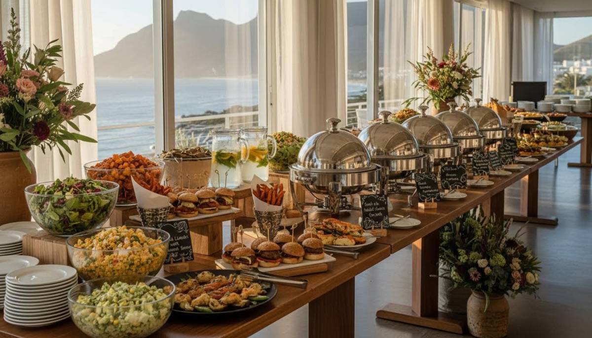 Buffet lunch for a team retreat