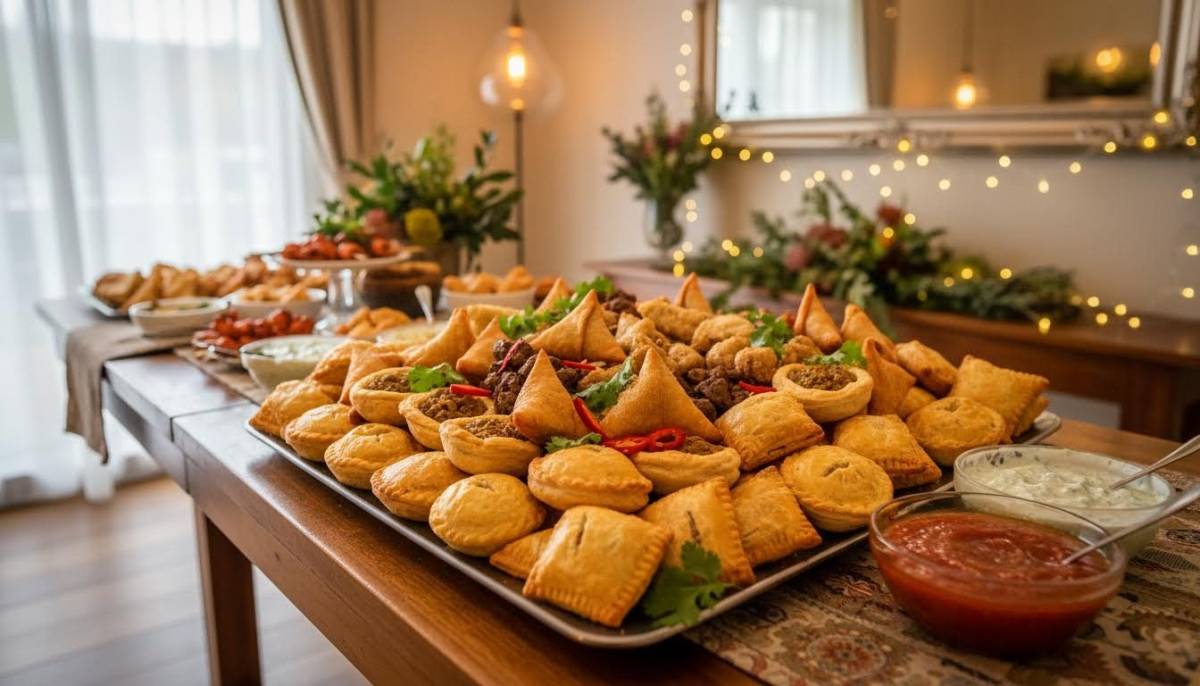 Halaal savoury platter on a buffet table