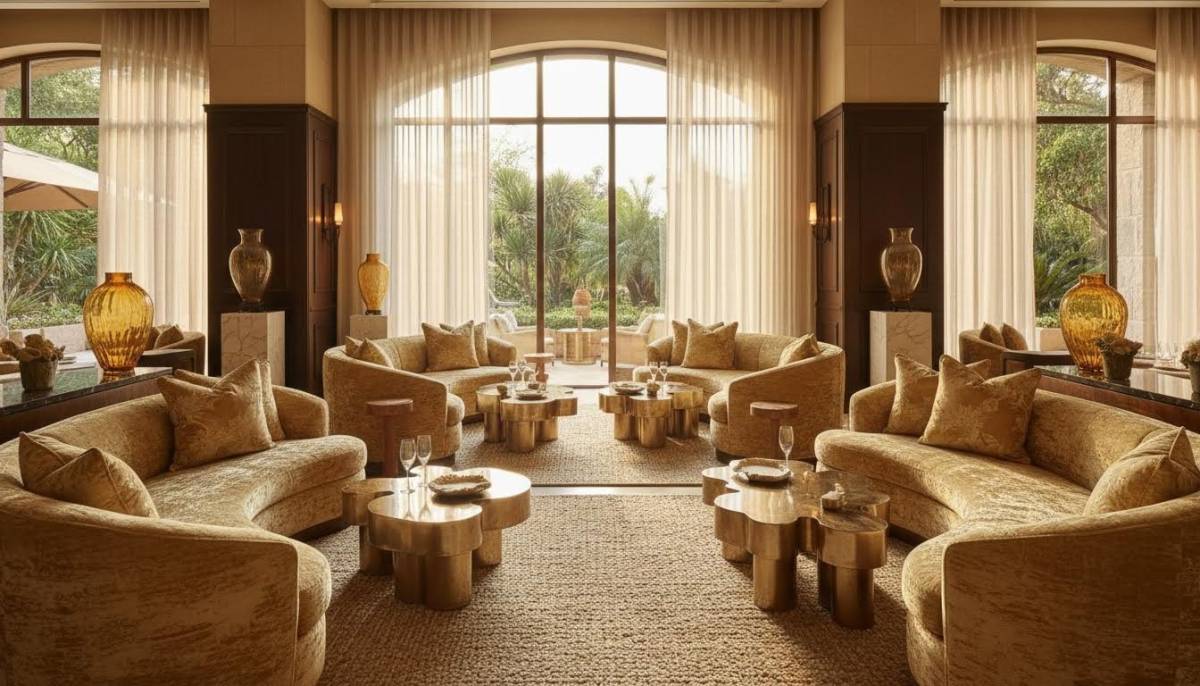 Comfortable lounge furniture at a birthday venue
