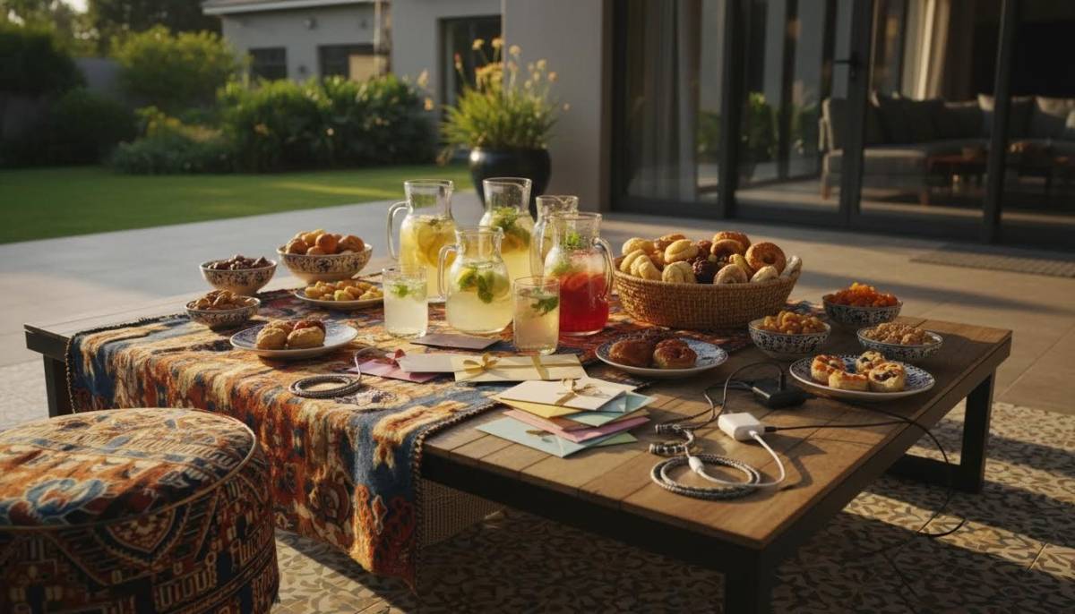 Teen Eid gift and snack table