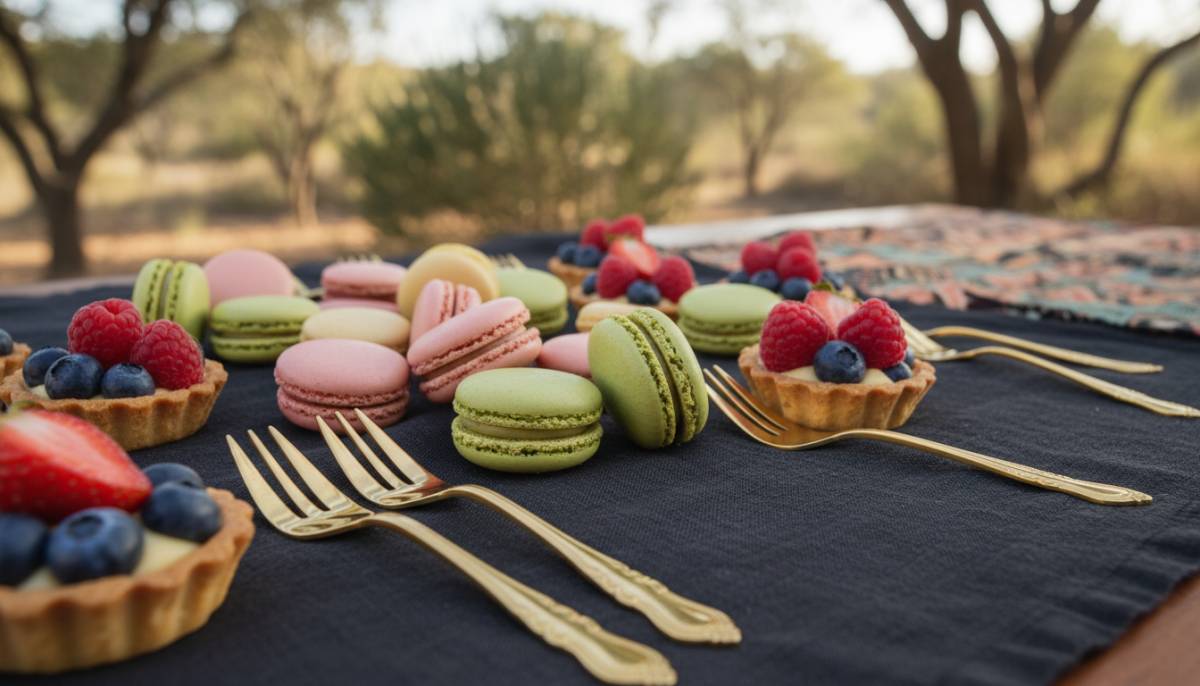 Fairytale dessert close-up