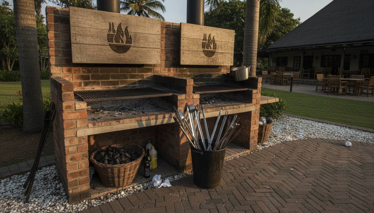 Braai competition station at a clubhouse