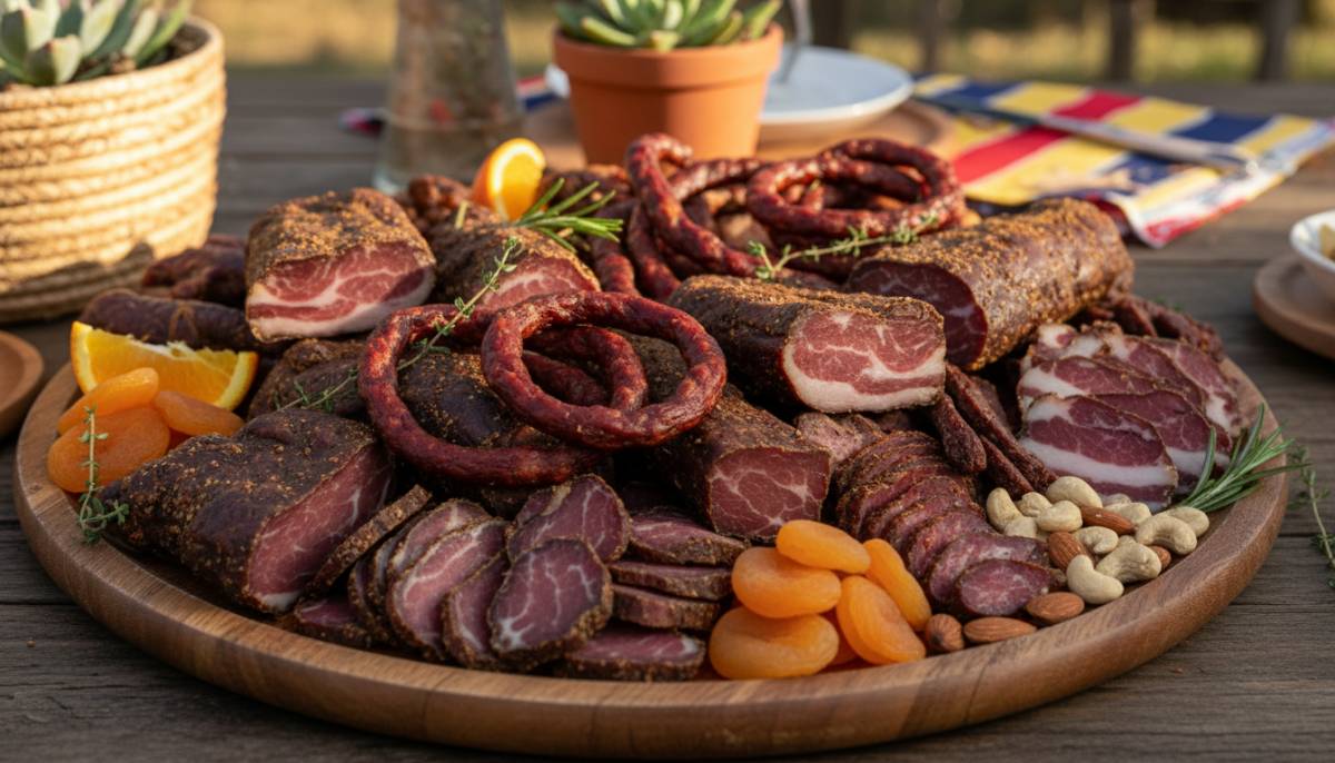 Biltong platter for a family party