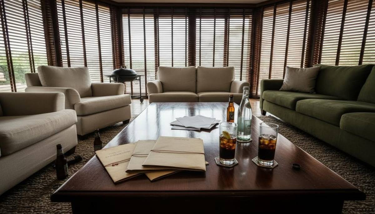 Estate clubhouse set up as a spy safe house