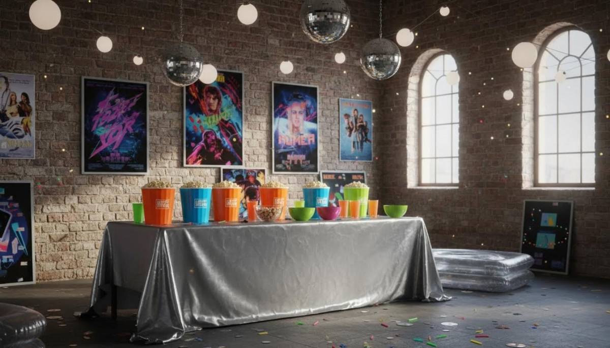 Cinema style Y2K snack table