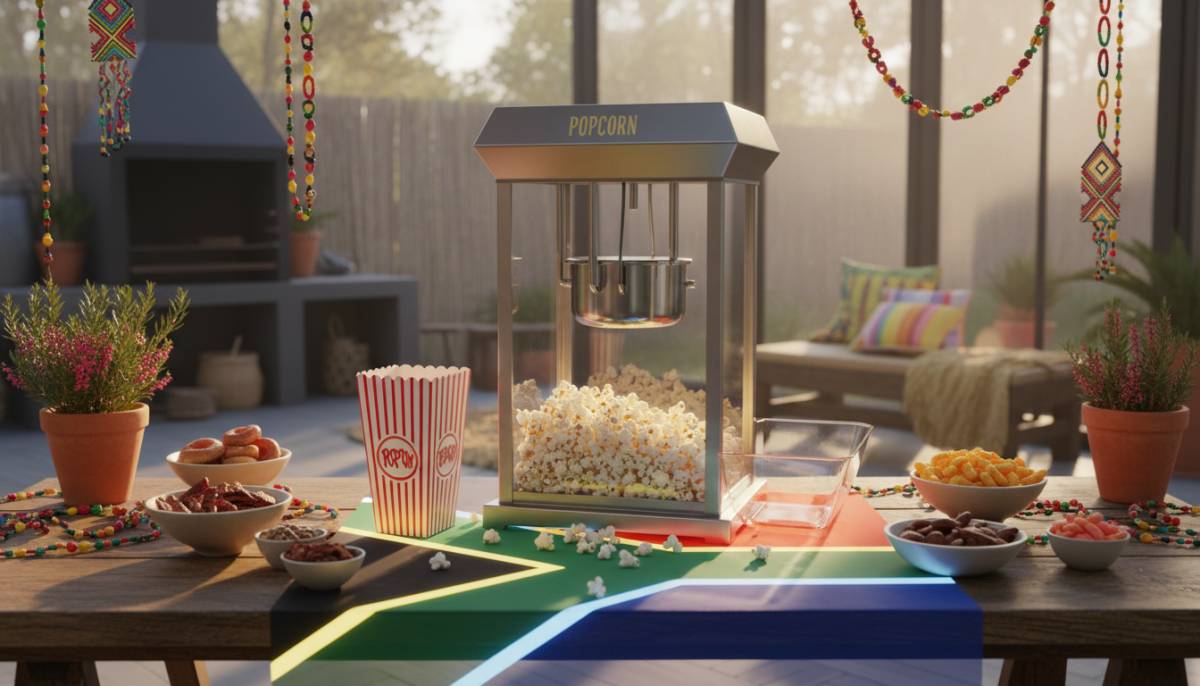 Popcorn machine at a retro party