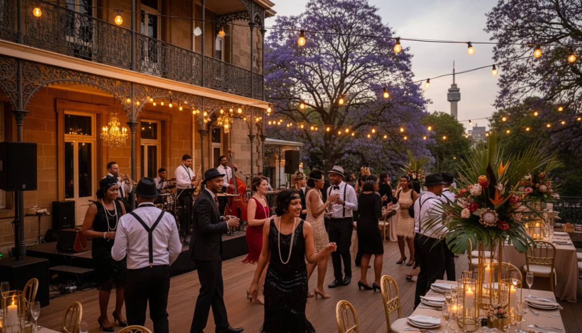 1920s themed party in a Johannesburg historical venue