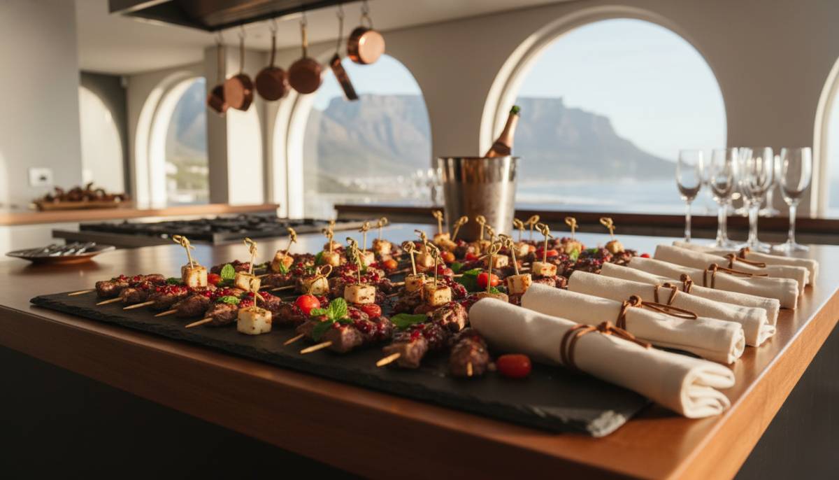Canape platter for gala cocktail service
