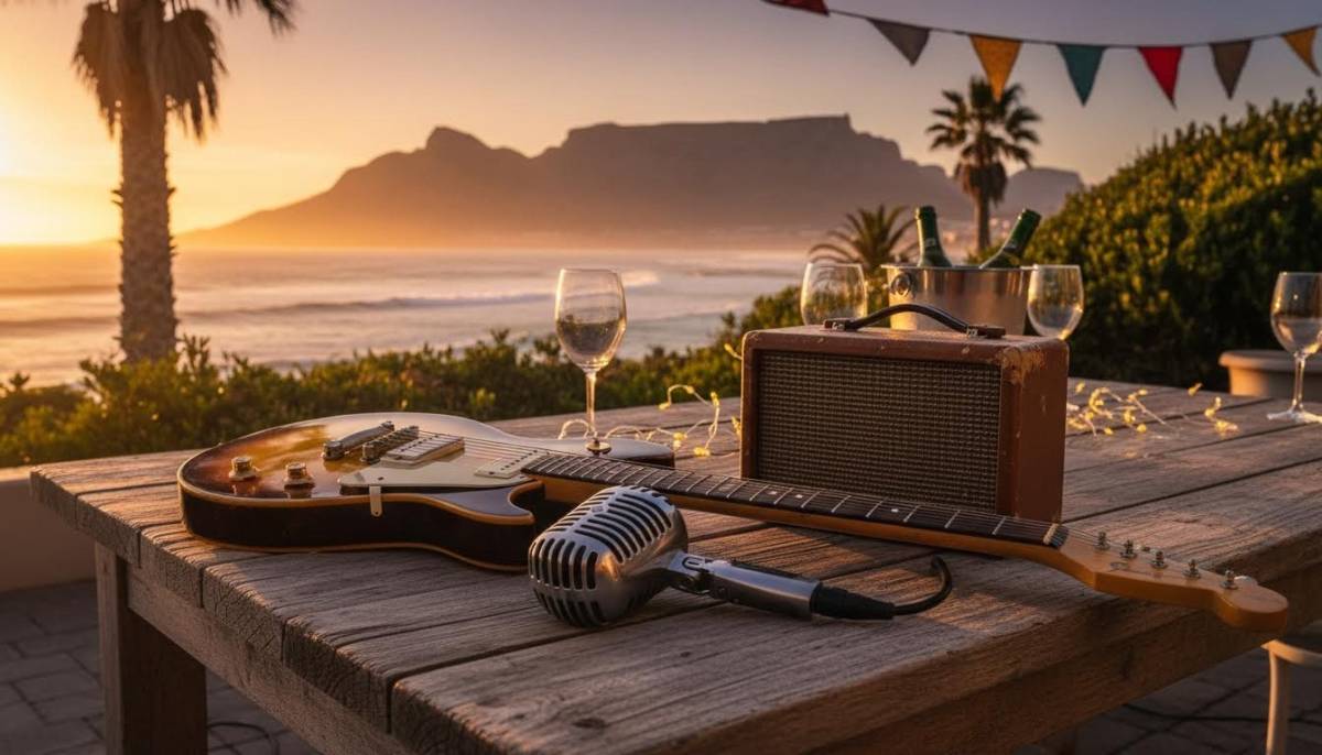 Retro live music setup
