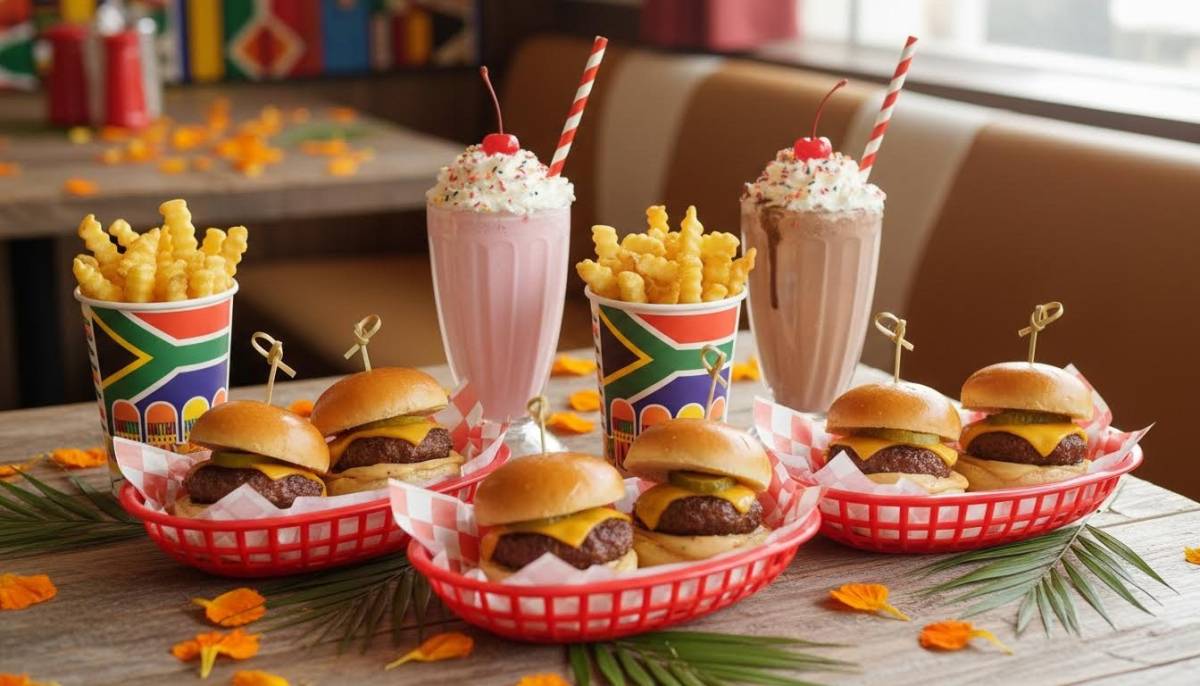 Retro diner party food