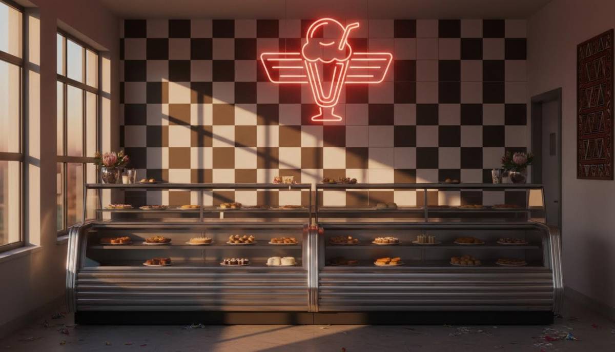 Neon diner decor