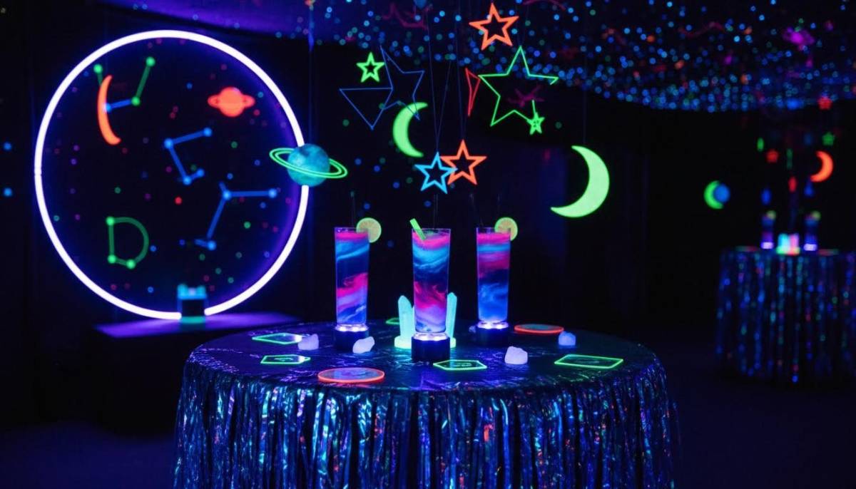 Close-up party theme detail
