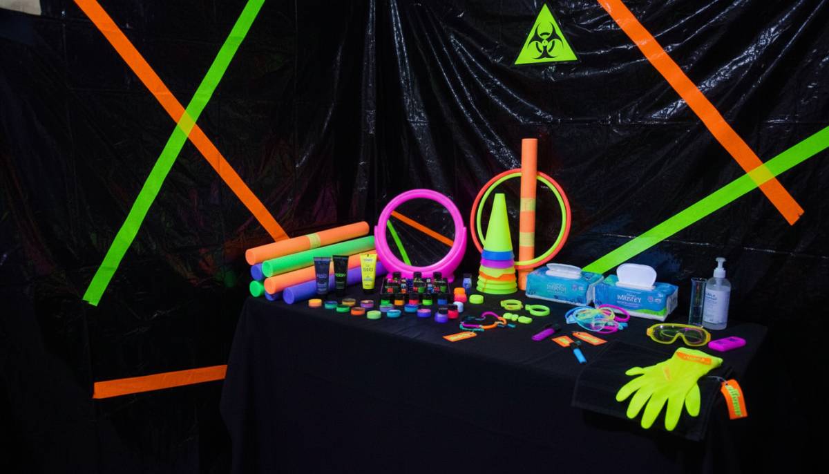 Close-up party theme detail