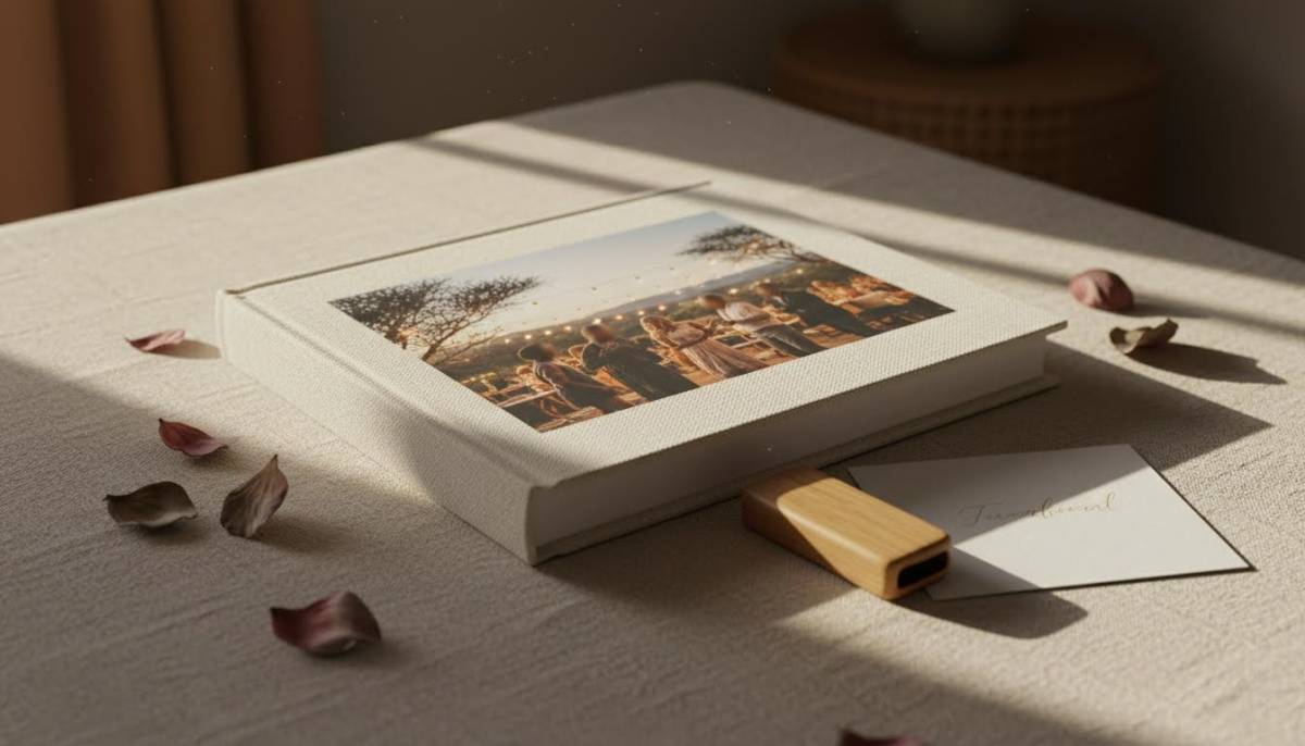 Photo book and USB farewell gift