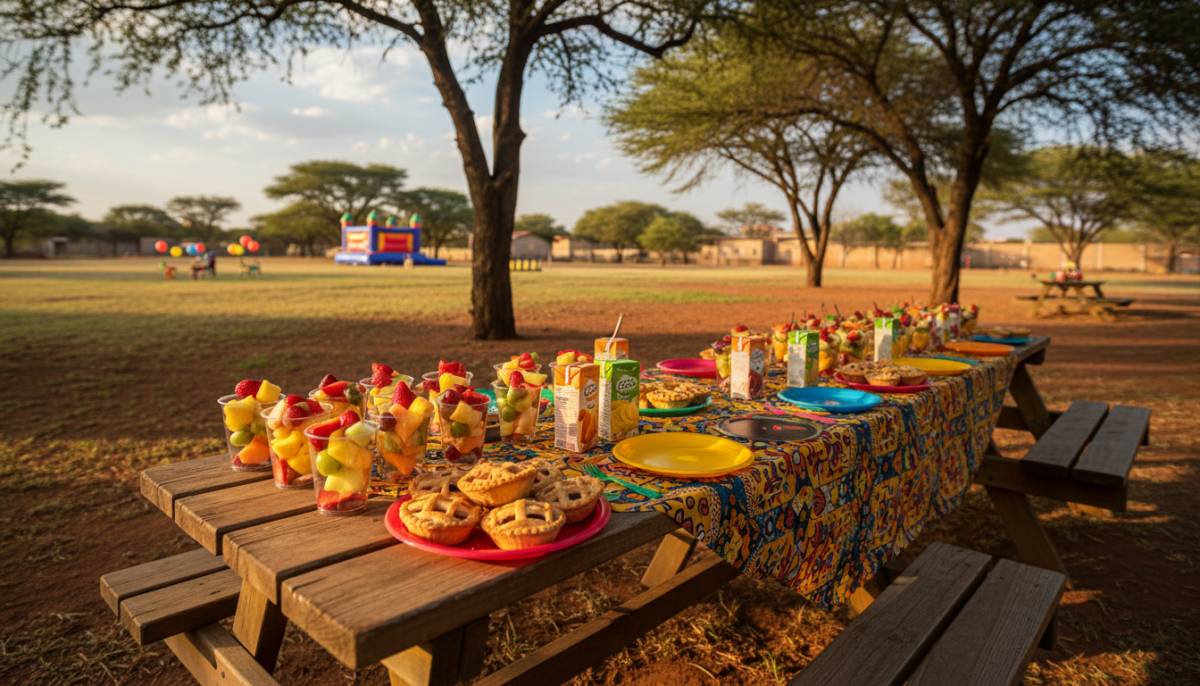 Preschool party snack table