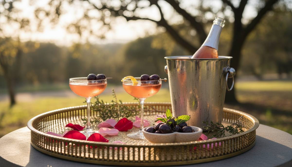 Simple Valentine drinks tray