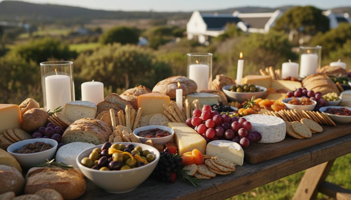 Grazing table for proposal supper