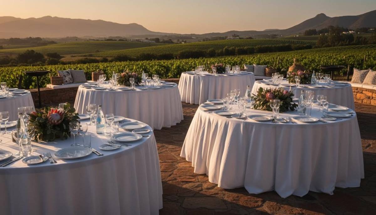 Round tables set for retirement lunch