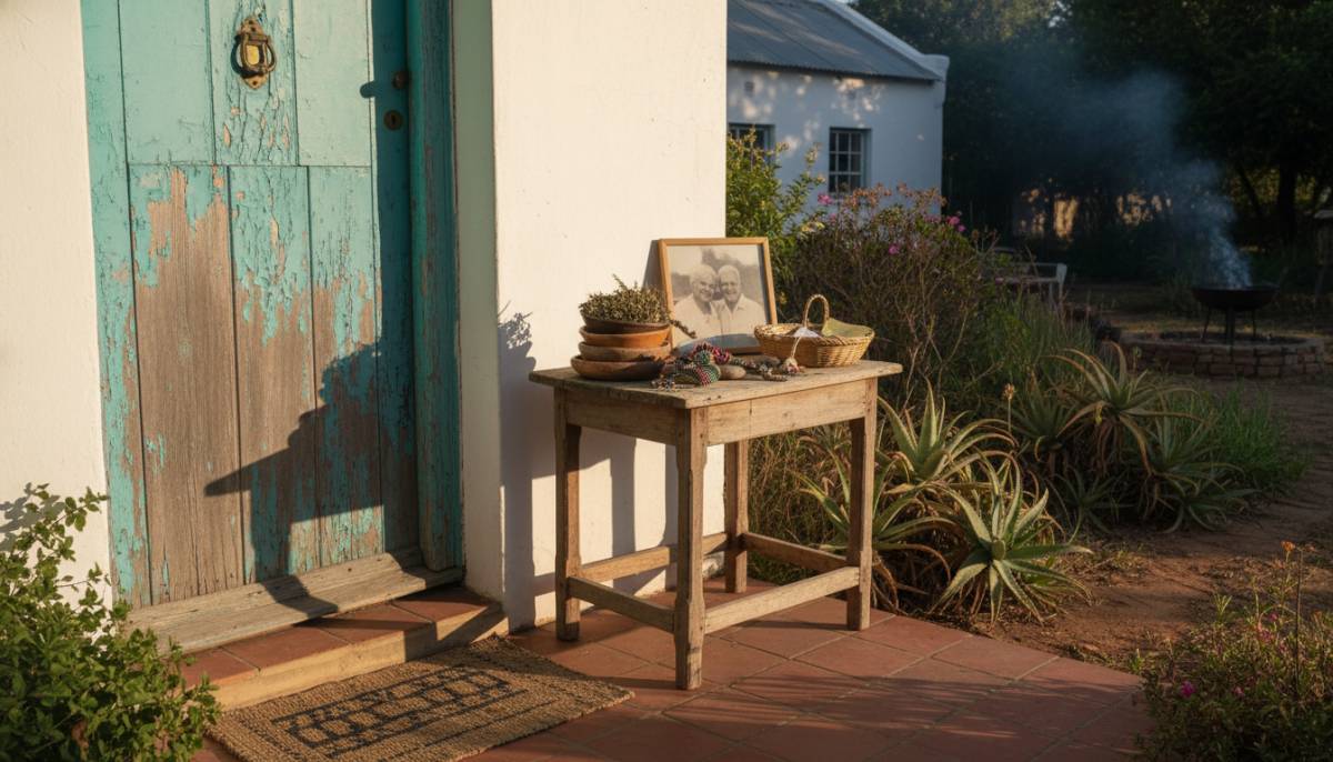 Farewell table at an old family home