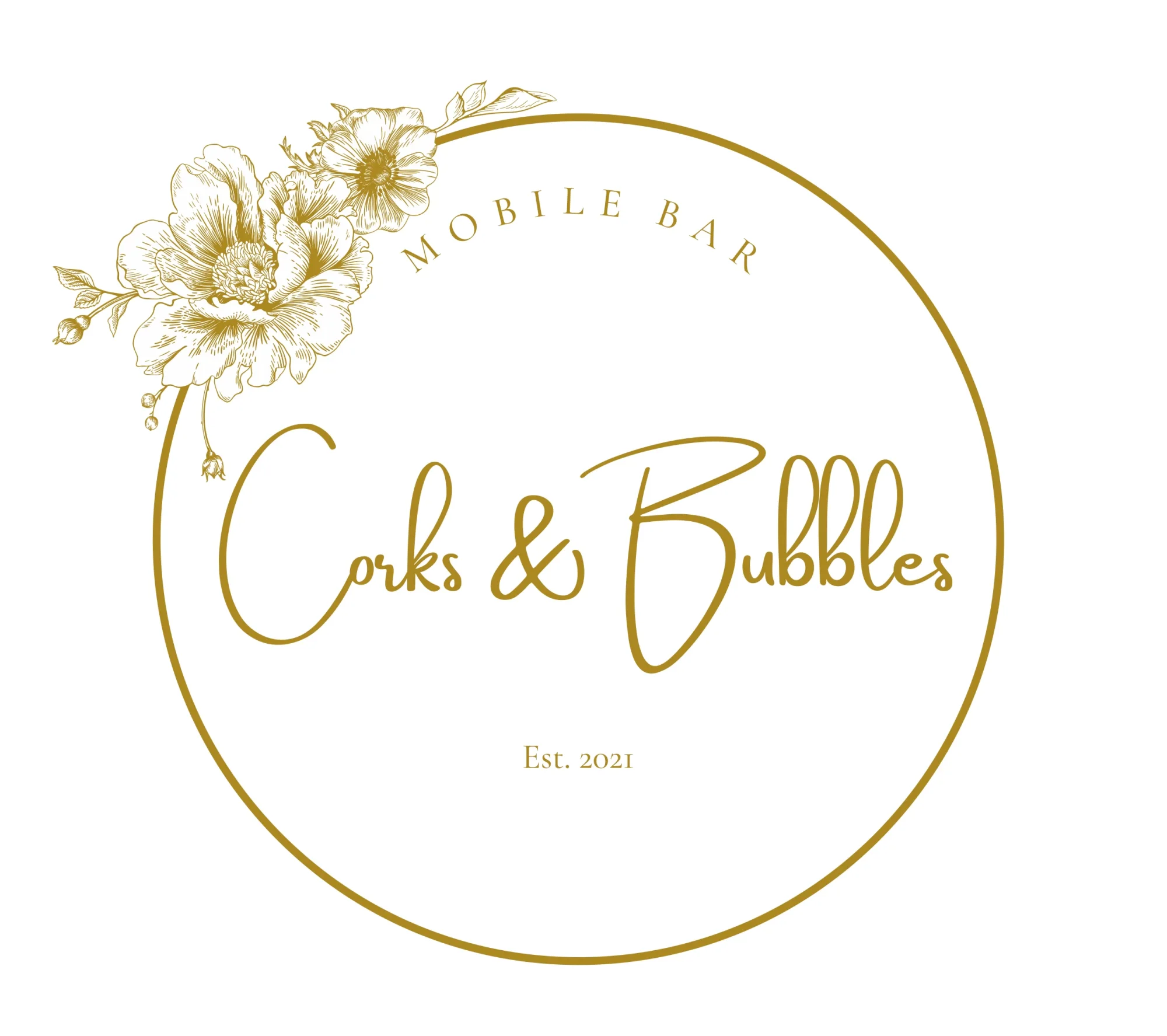 Corks and Bubbles logo