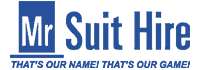 Mr Suit Hire – That’s our name that’s our game logo